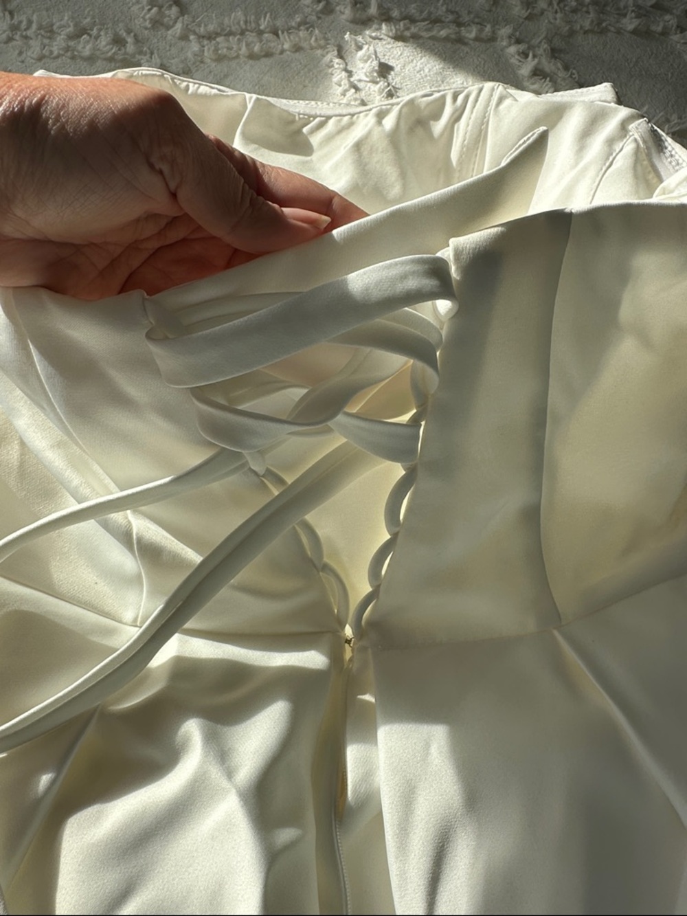 Sleeves Sweep Train Satin Wedding Gown - Ball-Gown - Picture 3 of 3